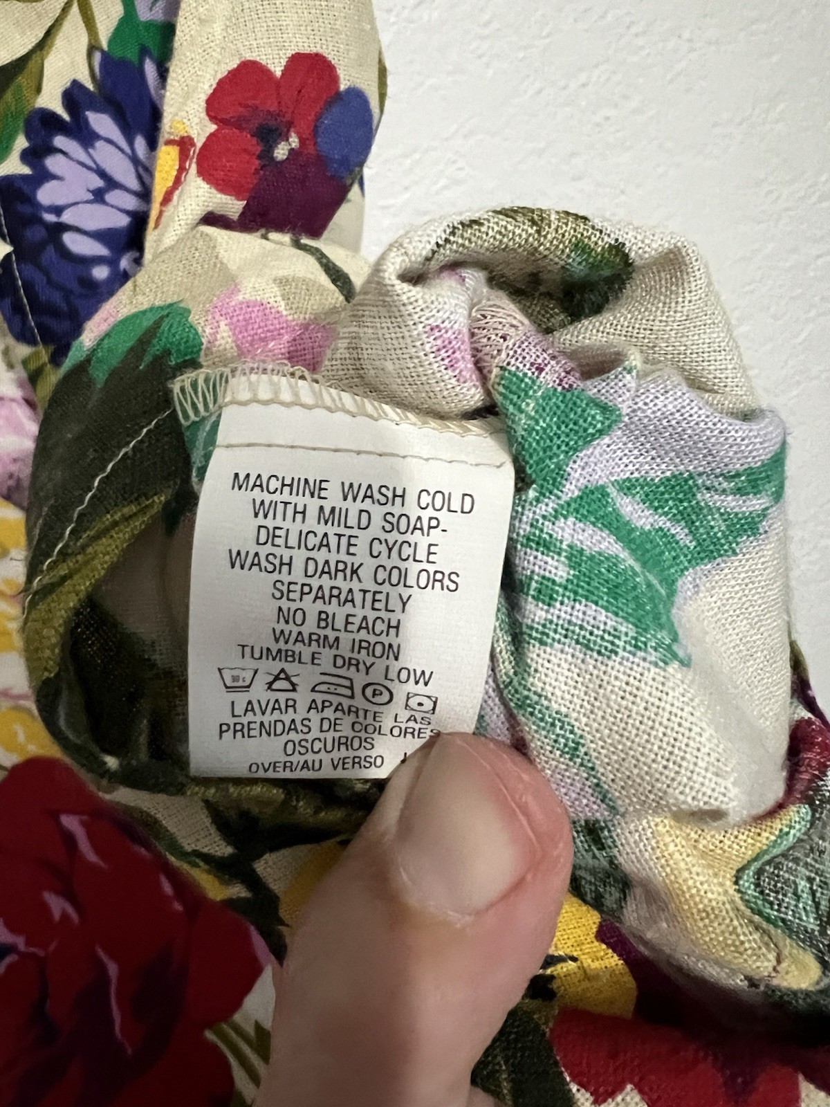 Vtg Villager Lrg Floral Cottagecore Granny core Lagenlook Country Garden Vest