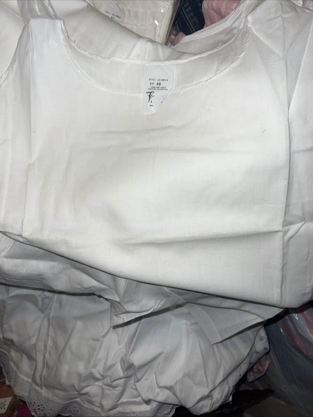 Vintage in Sealed Package Figurfit Cotton Full Slip Sizes 48 And 52 X 11