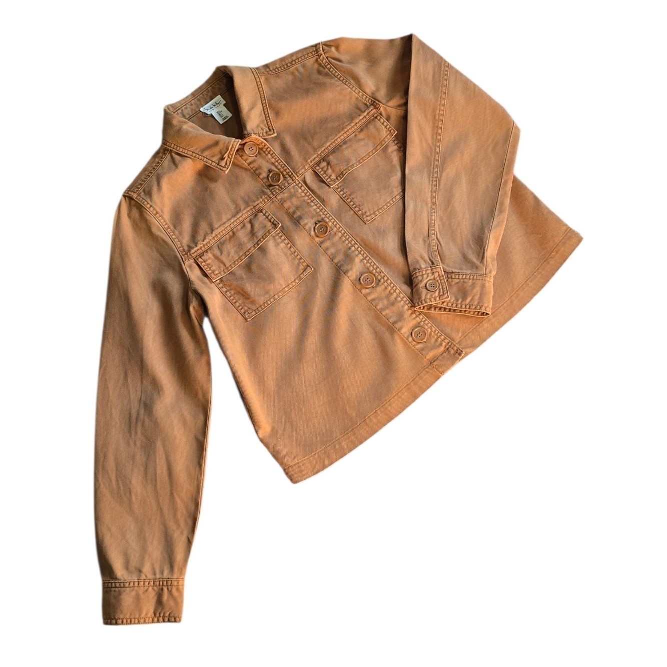 Nicole Miller Women’s Vintage Burnt Orange Denim Jacket