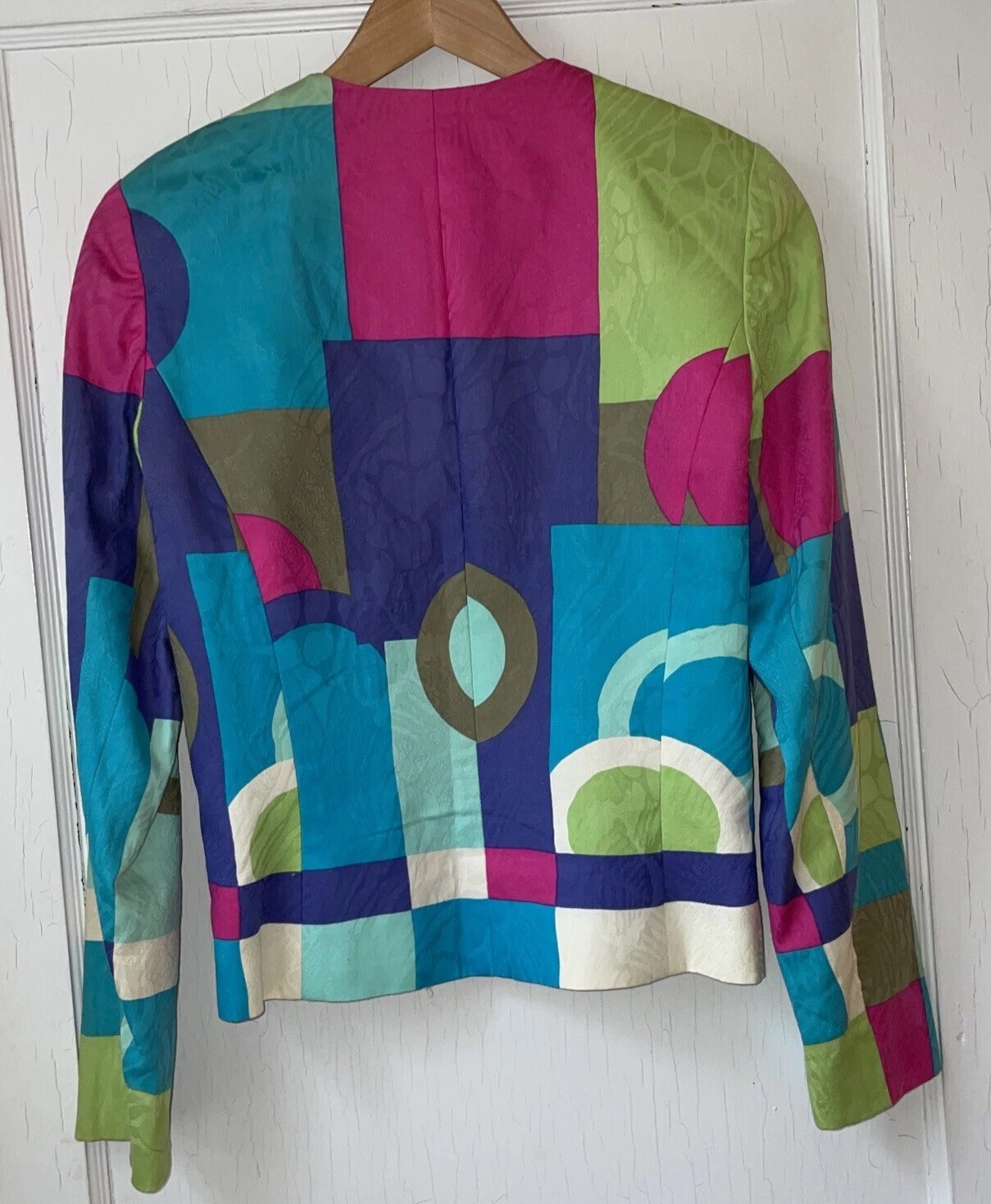 Vtg Anne Crimmins for Umi Collections Jacket Mod Abstract Statement Artsy Sz 6