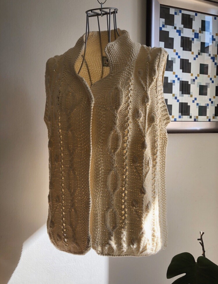 True Vintage Uniform Vest ’80 100% Cotton Size L