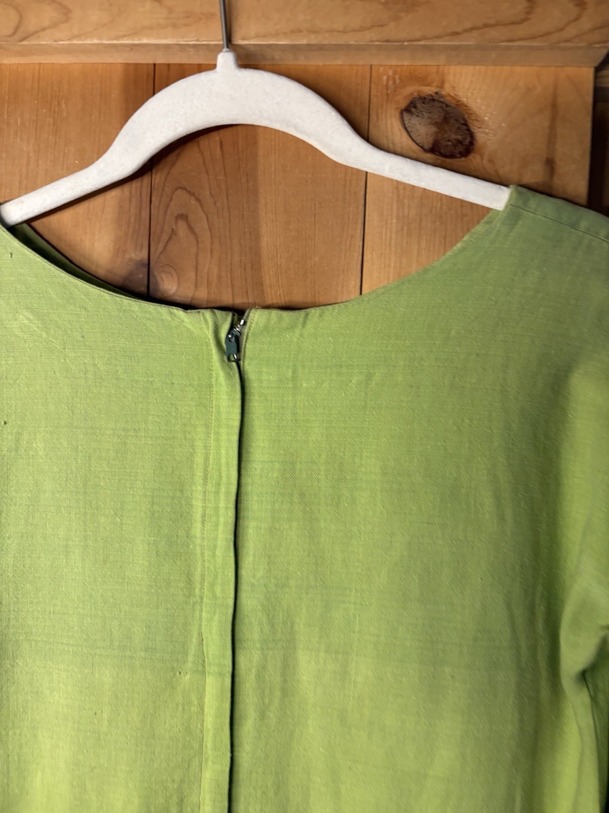 The Phoenix 1970s Vintage Mexican lime green blouse Large Sleeves Women’s Sz XS