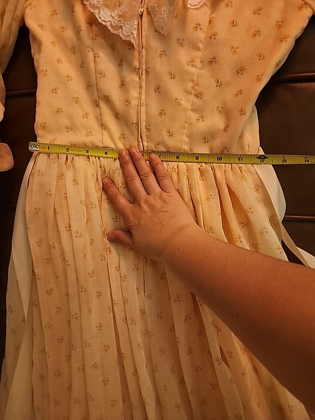 Handmade Pink Vintage Floral Victorian Prarie Cottagecore Dress