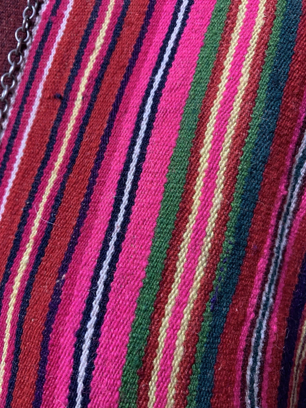 Vintage Poncho Hand Woven Bolivian Wool Poncho Rare
