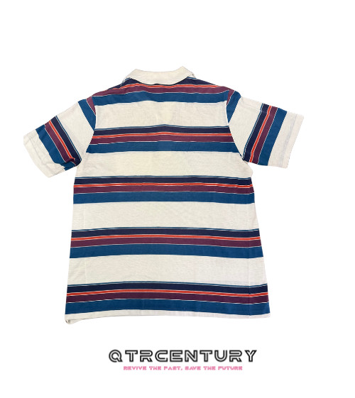 Vintage Mens penguin club stripped polo size L