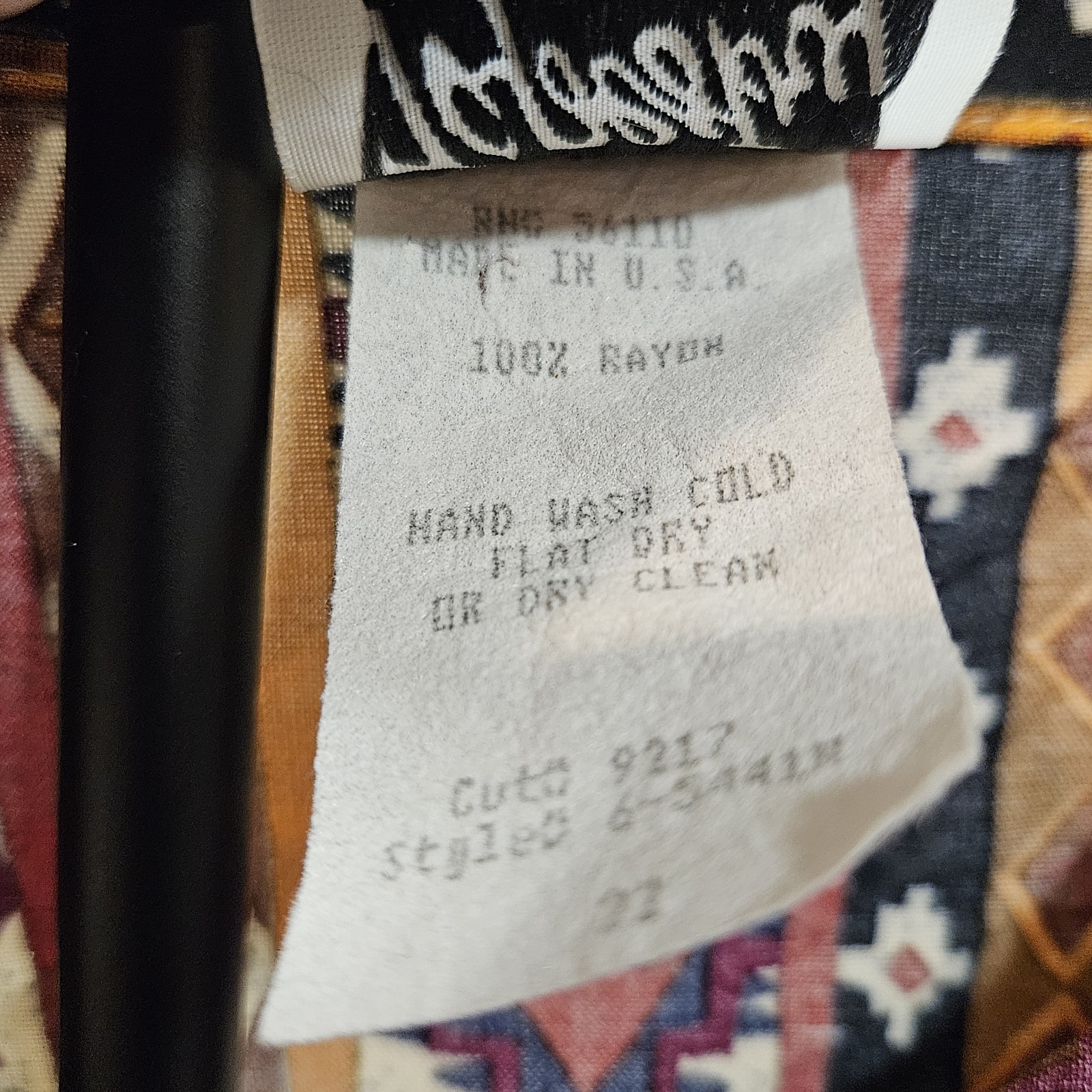 VTG 90s Tapestry Southwestern Button Up Shirt XL Aztec Geometric Boho…