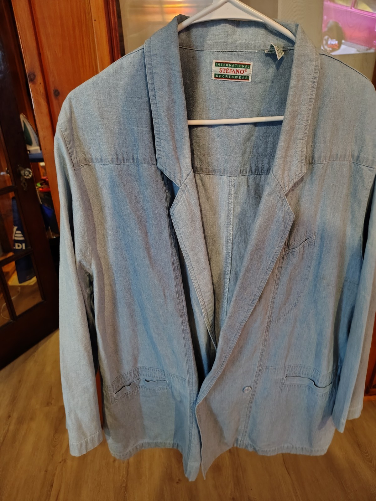 Vintage 80s Stefano International Sportswear Denim Jacket Womens Sz Large