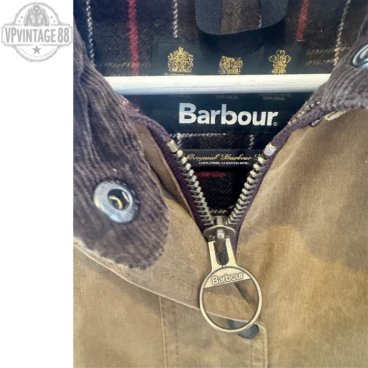 Vintage Barbour L65 New Market Waxed Jacket Original Heritage Made in England