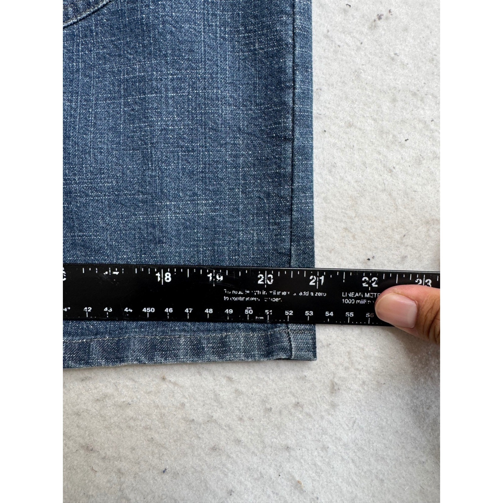 Gotcha Covered Vintage Denim Midi Skirt Indigo Blue High Waist Made in USA 8