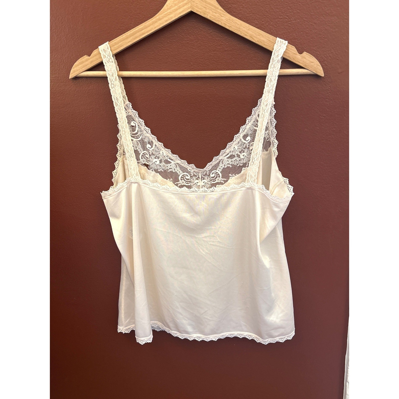70s ILGWU Camisole Top Coquette Balletcore Cottagecore Soft Girl Regencycore