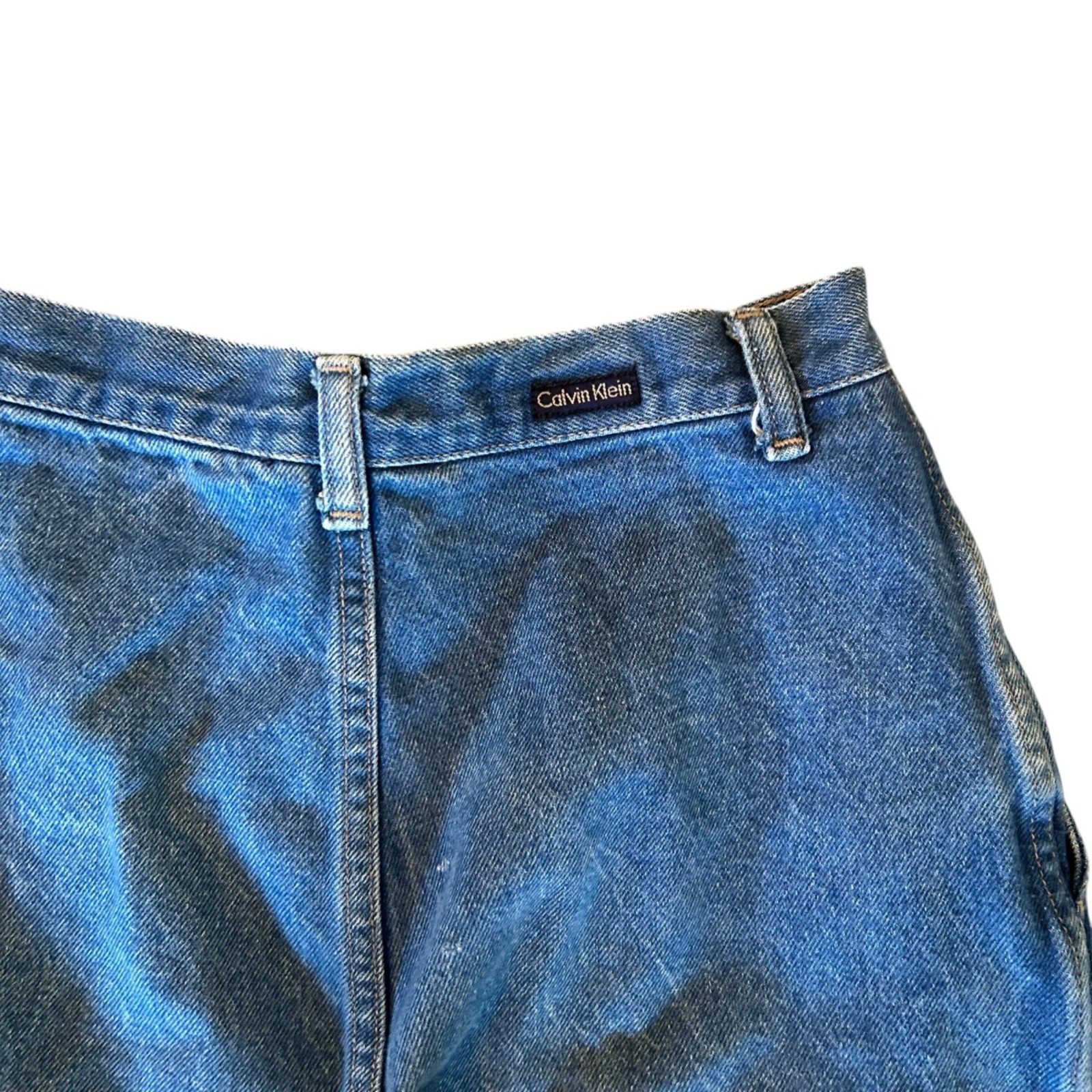 Vintage Calvin Klein Pleated Ultra High Rise Balloon Denim Jeans USA 6