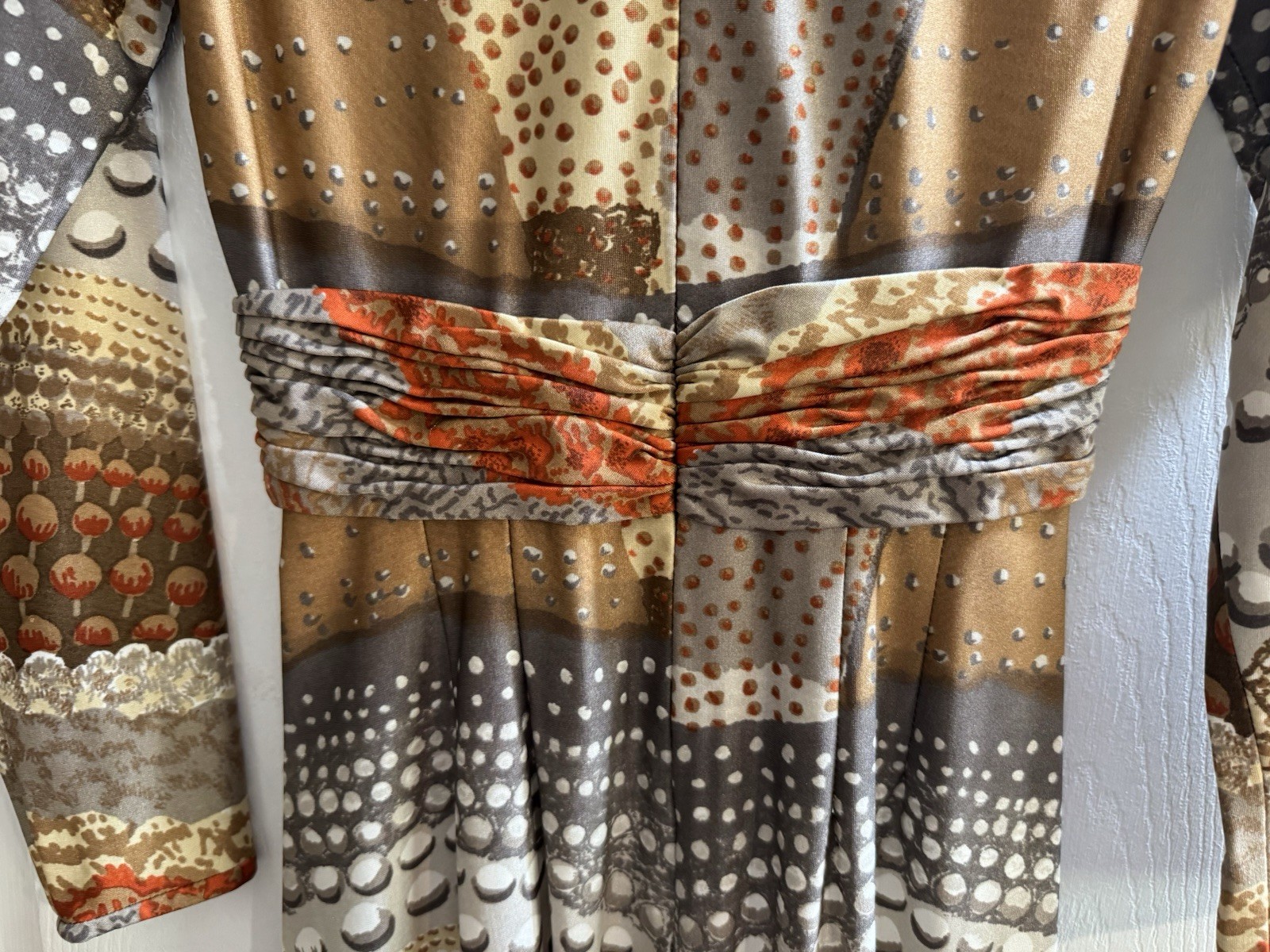 Robert-David Morton 60-70’s Psychedelic Optical Illusion Mock Neck Size 8