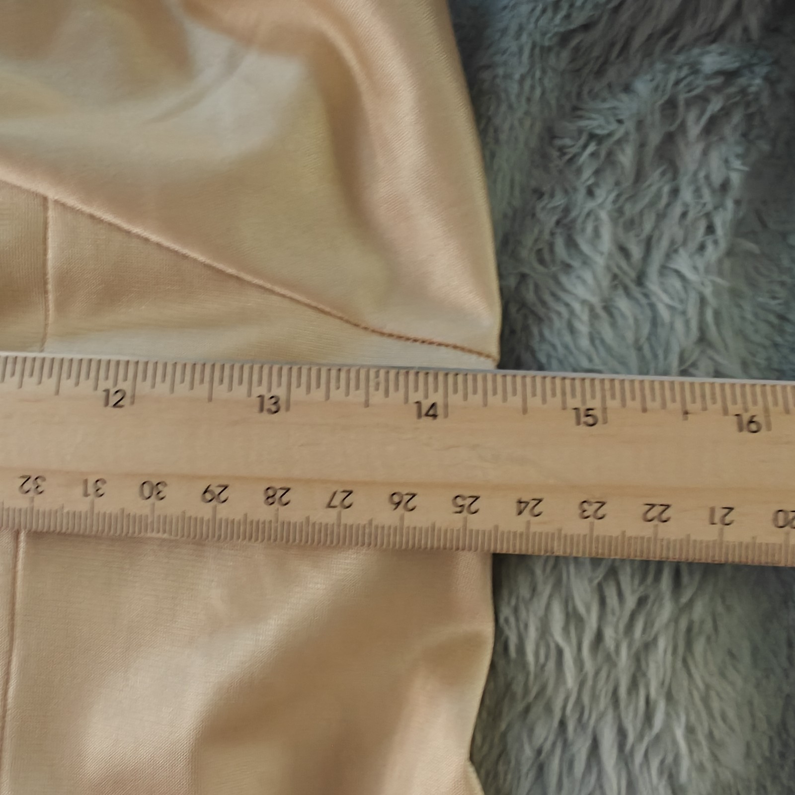 Vintage Ivory Strapless Full Slip Lingerie Lace Trim Nylon Midi Dress USA