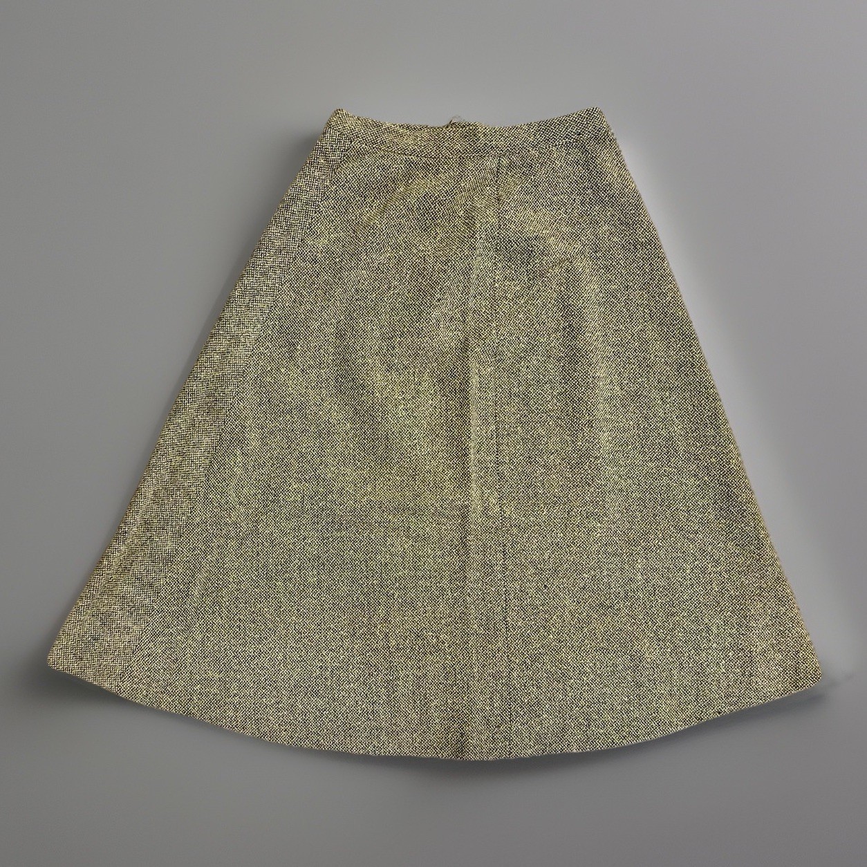 Vintage Saks Fifth Avenue Textured Mod A-Line Twiggy CONMAR Hook Loop 60s Skirt