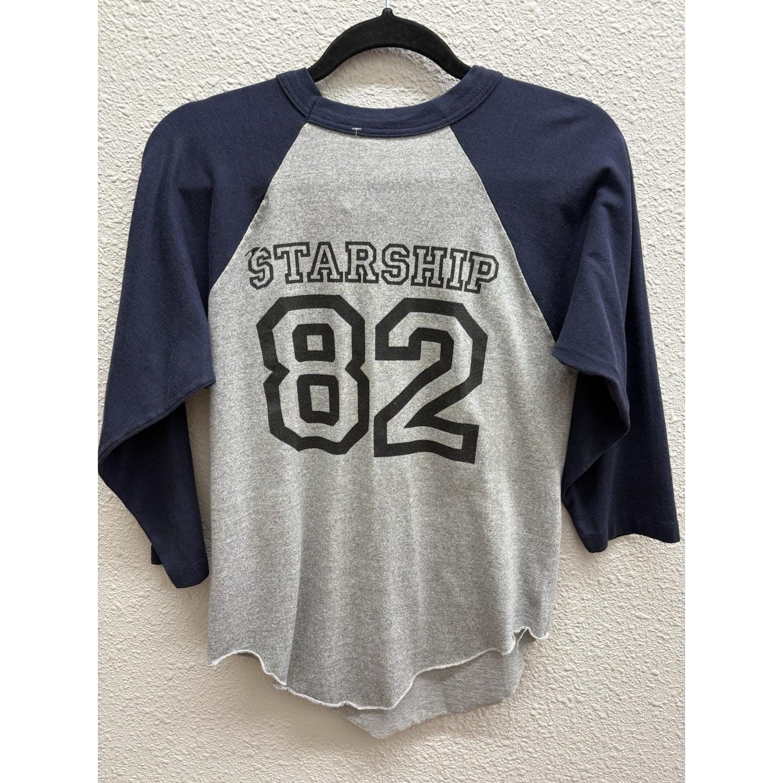 Vintage 1982 Jefferson Starship T Shirt Winds Of Change Sz M Raglan Baseball Tee
