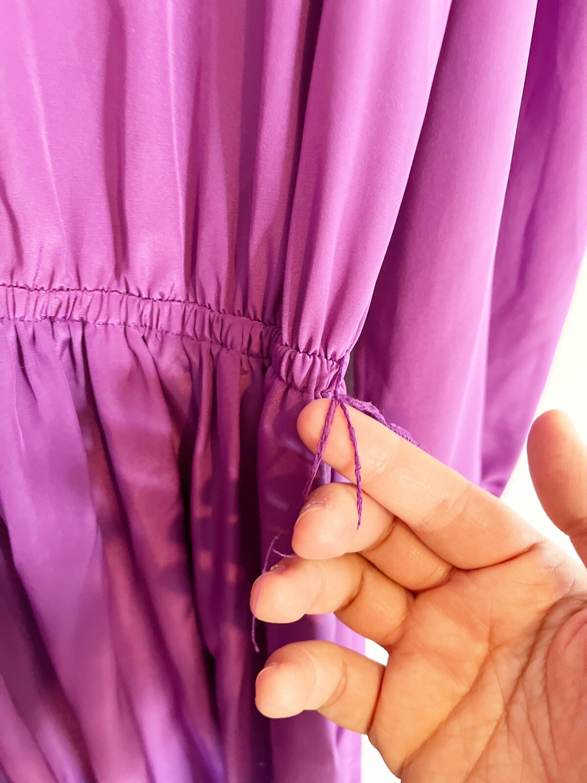 Vtg 1980s Halston III Purple Jewel Tone Collared Dress Size 10