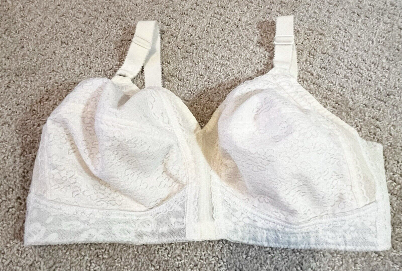 Vintage Sears Nylon Perma Prest Bra Sz 40C 50s 60s Burlesque Wireless #58905