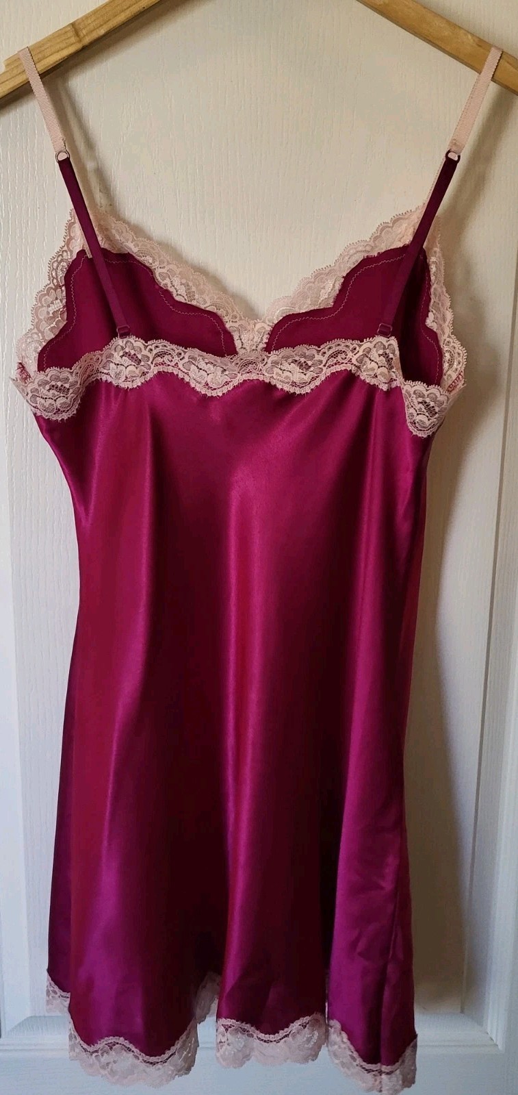 Victoria’s Secret Chemise Slip Dress Hot Pink Magenta Women’s Size Medium Y2K
