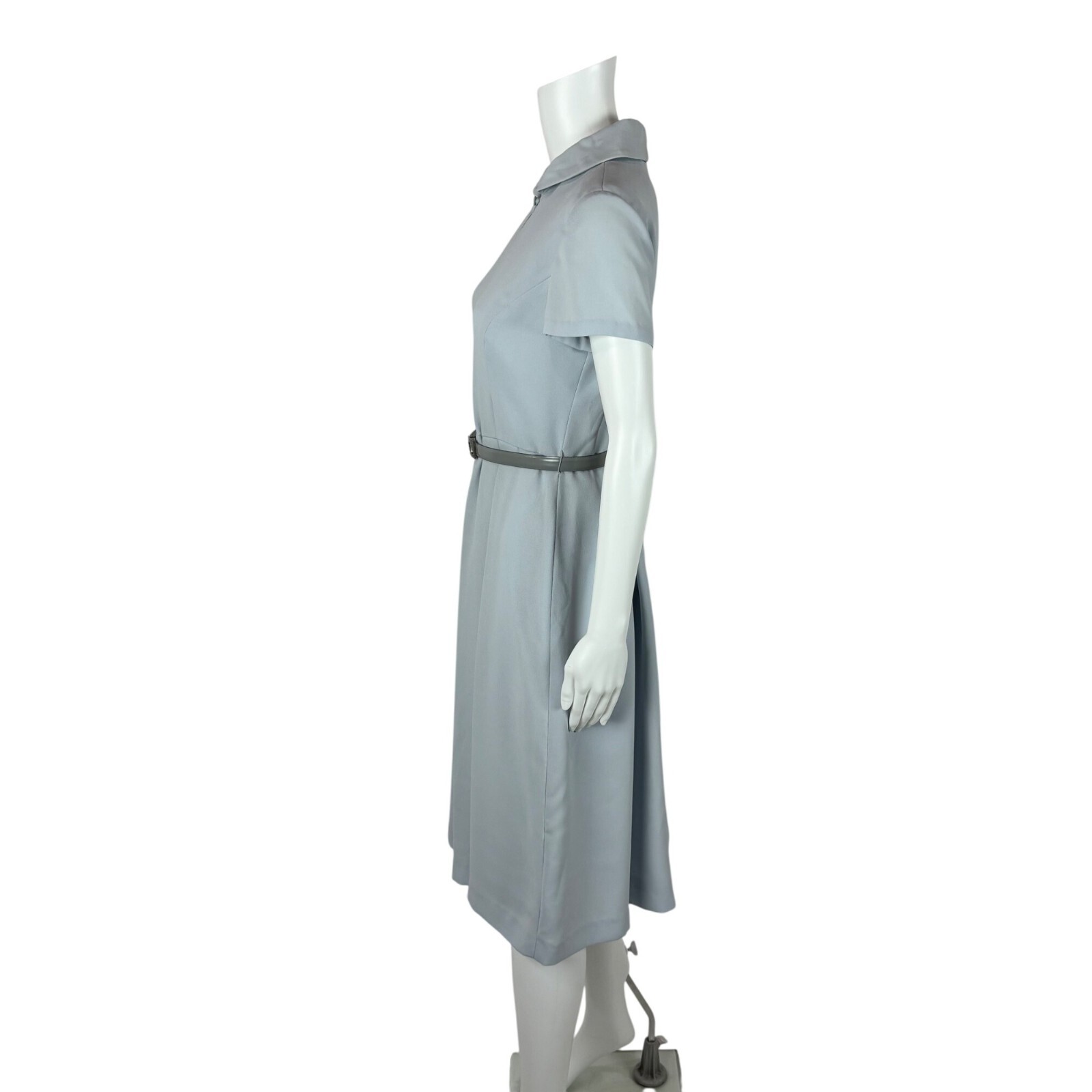 Vintage 80s Retro Dress Womens Medium 1950s Style Fit And Flare Belted Rockabill