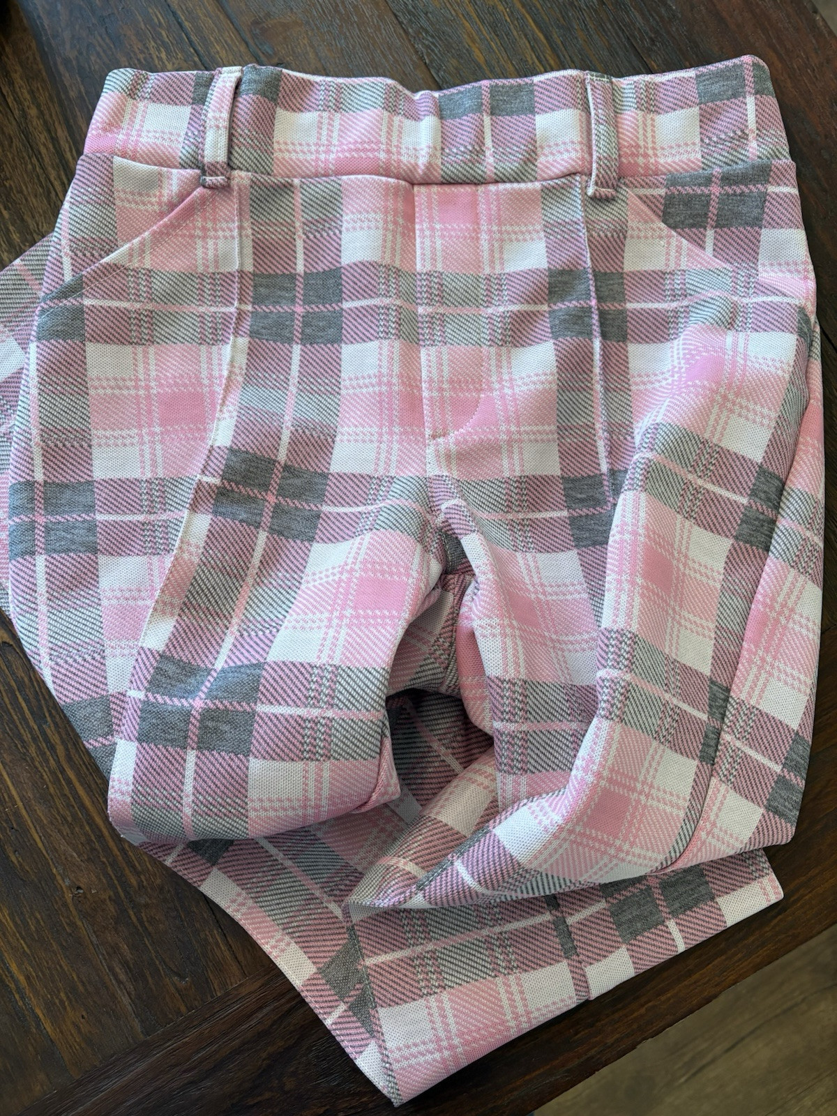 H BAR C California Ranchwear Women’s Pants Pink plaid Excellent True Vintage