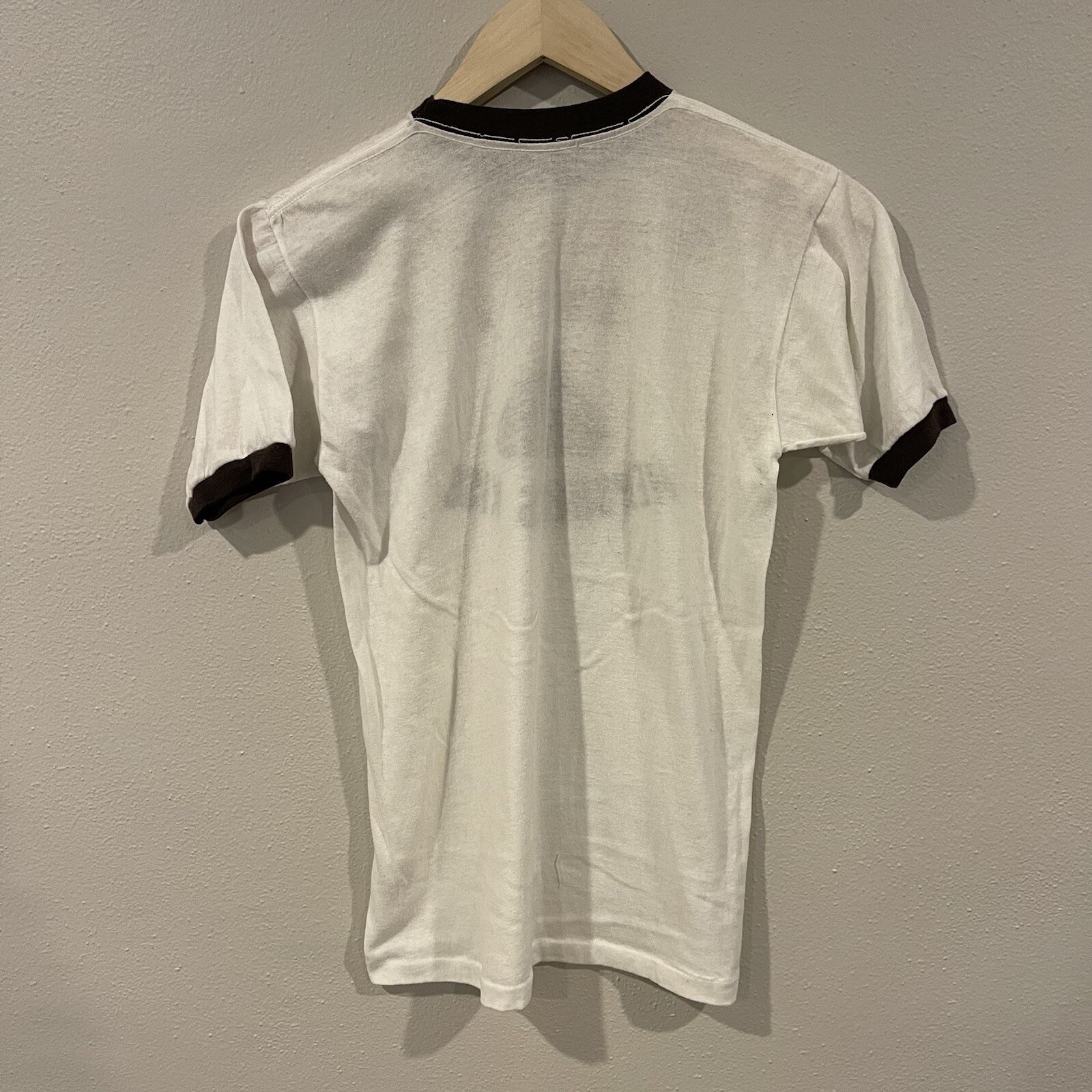Vintage 1980’s Hershey’s Kiss Chocolate Ringer Shirt Women’s Size Small Kisses