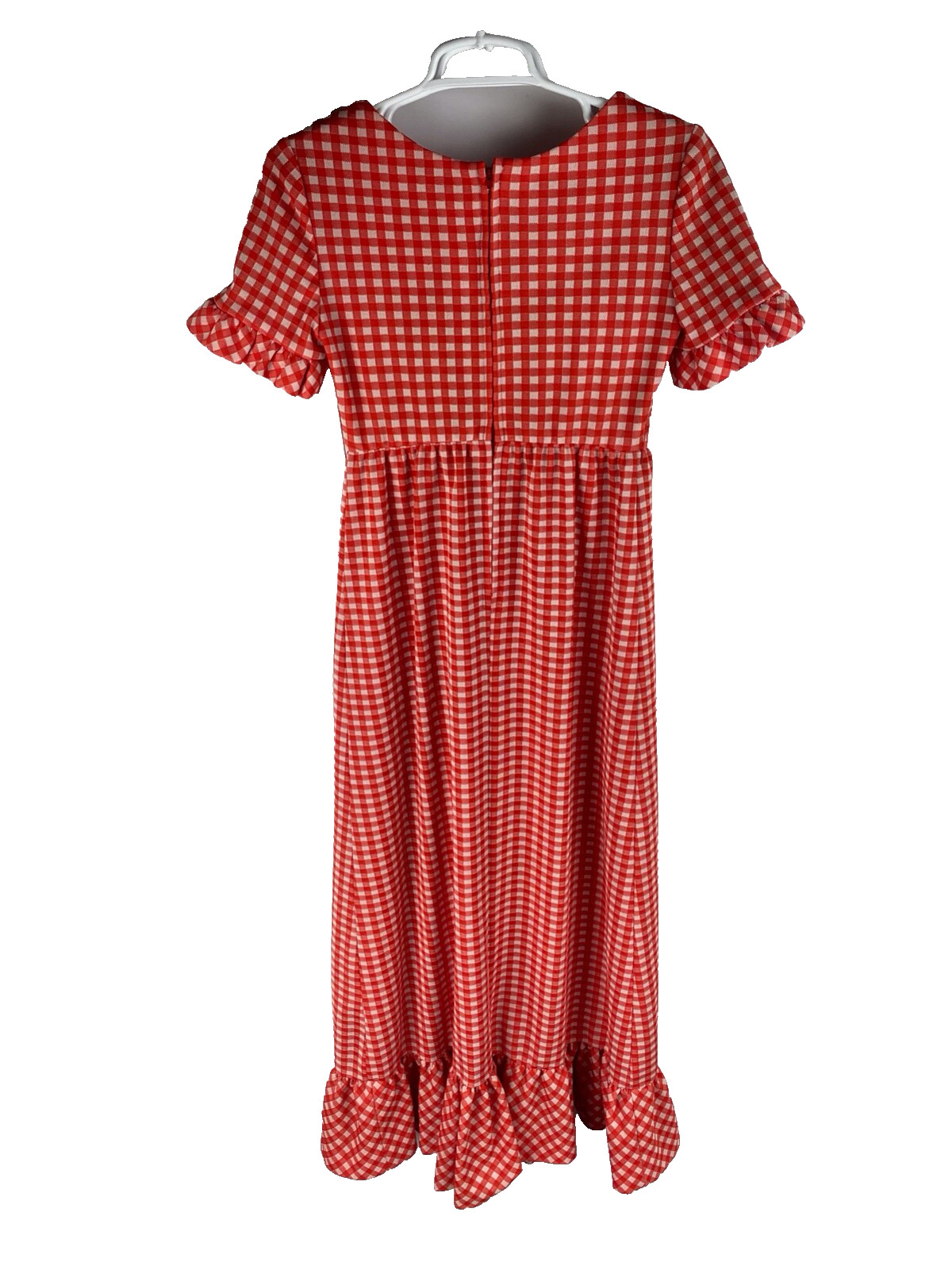50s 60s Arthur Norgaard Dress (Fits S) Gingham Midi Shirtdress Granny Vtg