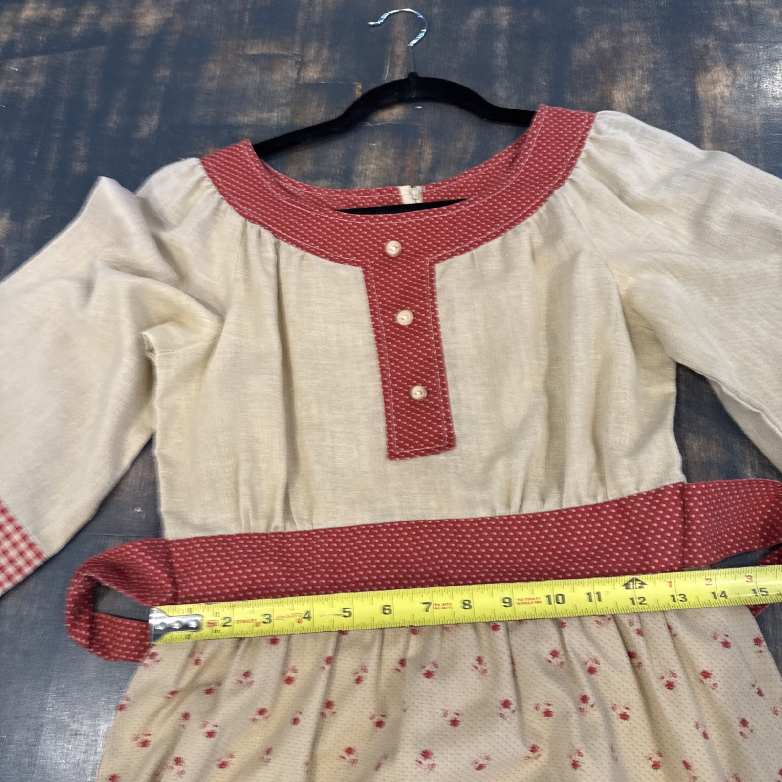 Vintage 1970s Magnolia San Francisco Dress Boho Hippie-Flower Child-Cottagecore