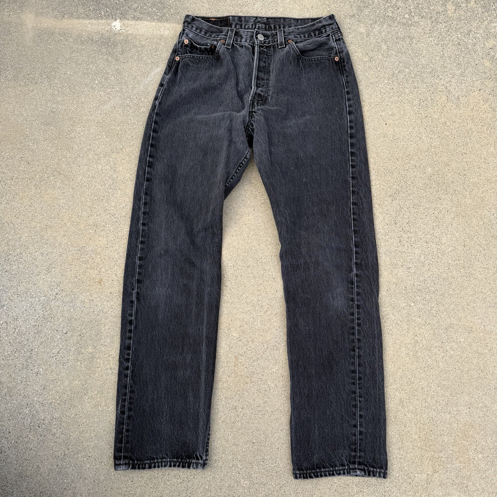 Vintage Levi’s 501 Women’s Black Sz 30×30 Actual 27×28 Made In USA