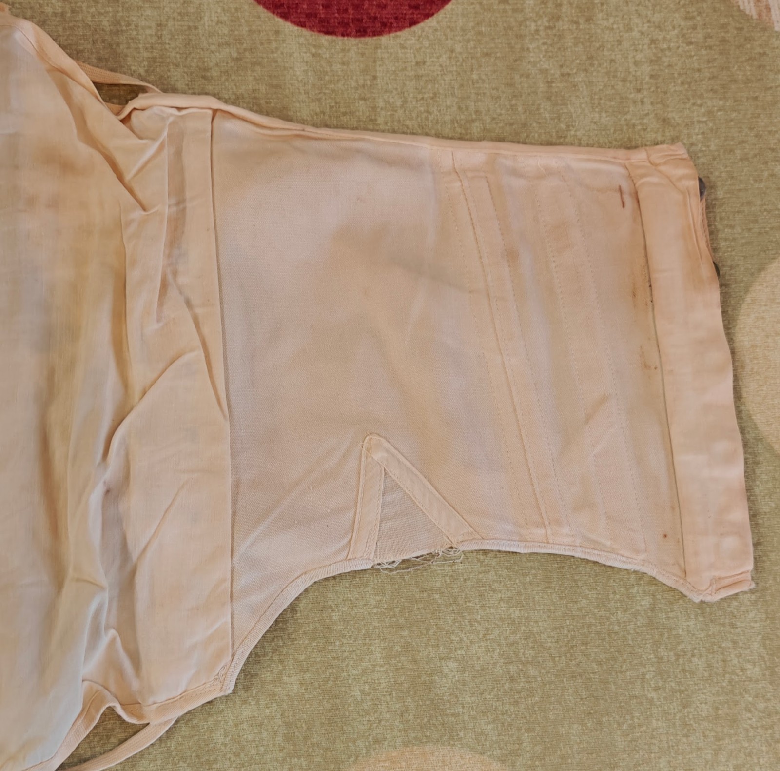 Vintage Side Lace CAMP Military/Medical Lumbar? Support Back Brace Canvas Corset