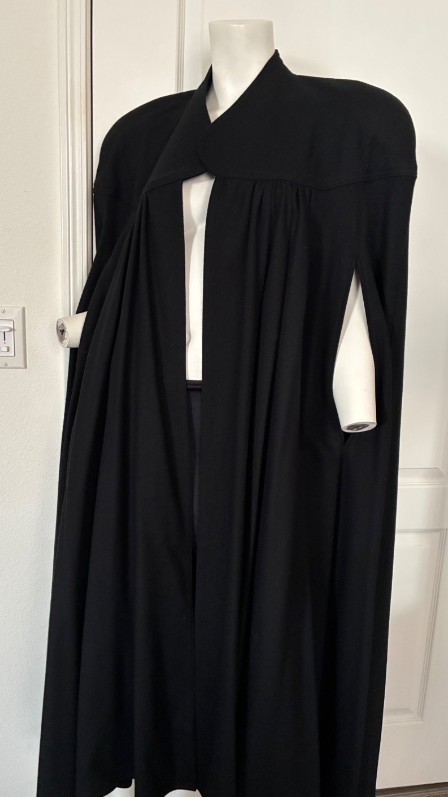 C’est Simone Black Maxi Cape Medium