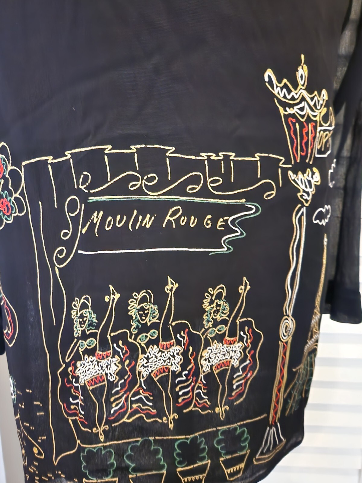 Vintage 80’s PLATINUM Dorothy Schoelen Moulin Rouge Jacket/Top SZ M