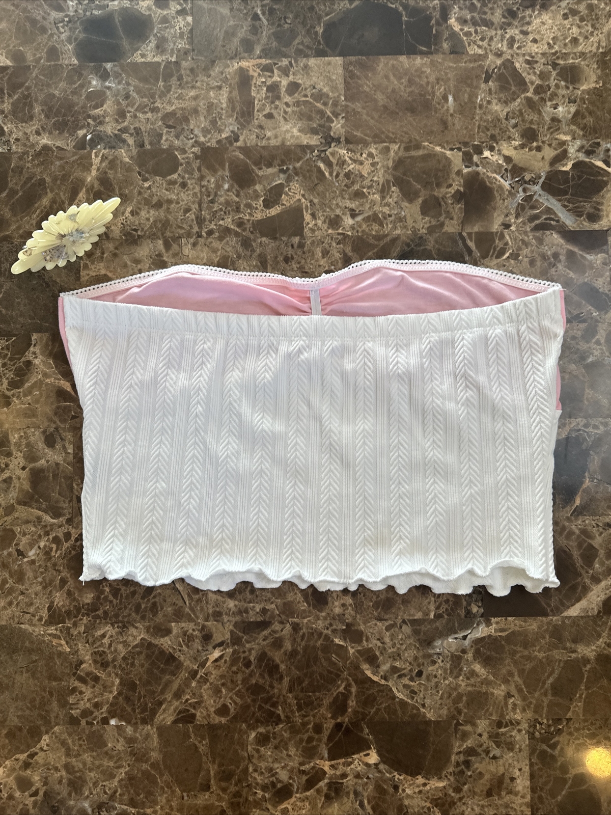 Bustier Corset Top Pink Fairy Goth Mesh “trashy” 00s Y2K Style Kawaii Cami Sz S