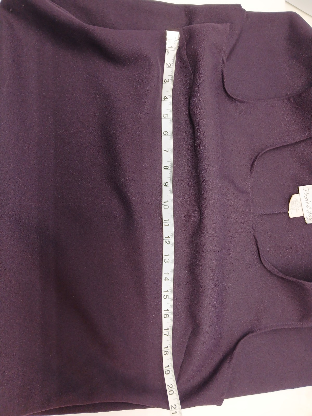 Pride Joy Dress Size 16 PurplePull Over Round Neck Sleeveless VTG Dress
