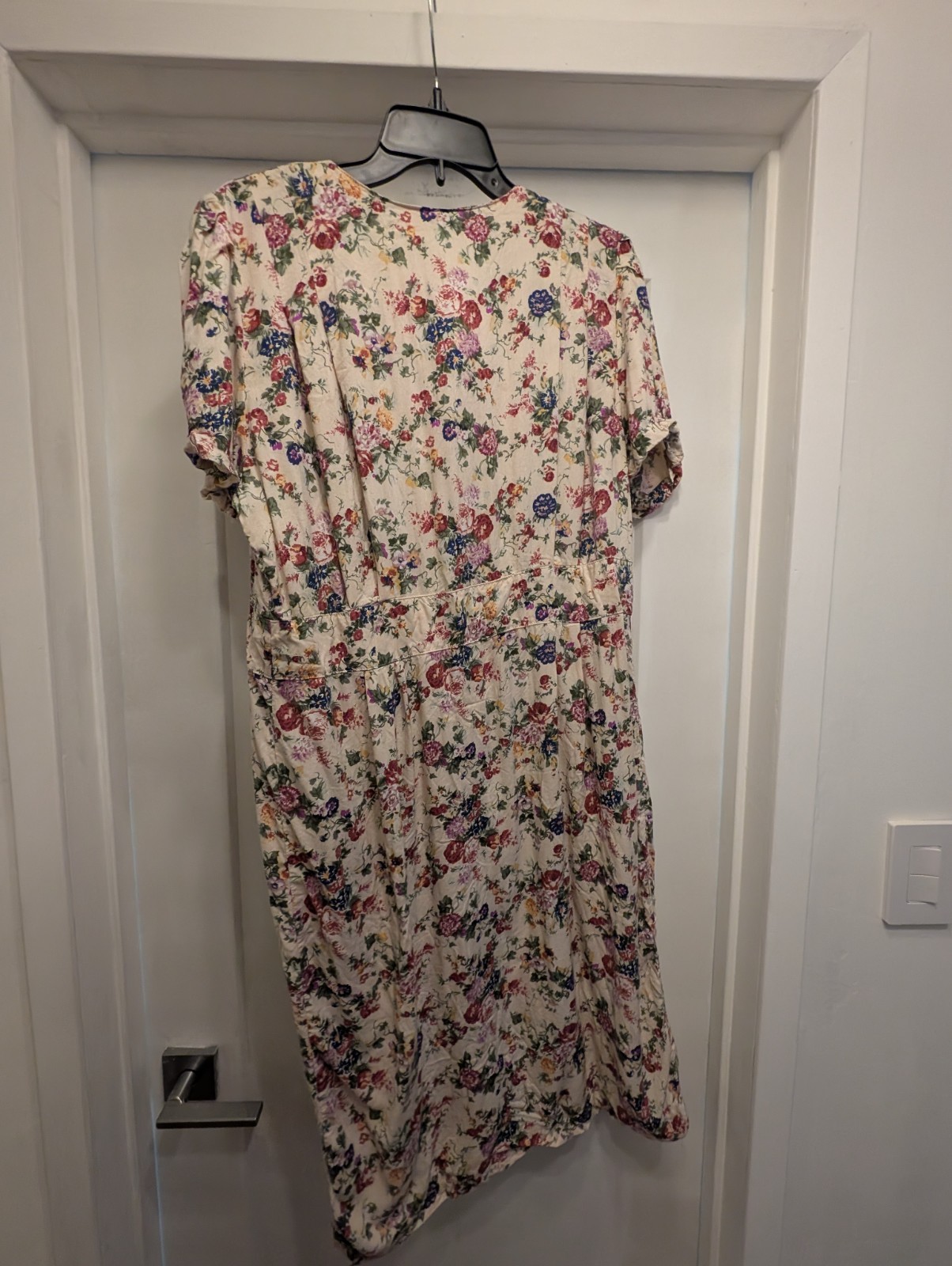Vintage Floral Dress Buttons 1980’s 1940’s Size 12 Wartime Lindyhop Medium Large