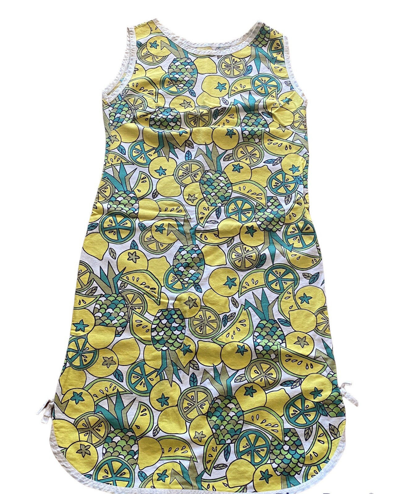 Vintage 60s-70s Dress Mod Retro Hippie Gidget Handmade Lemon Lime