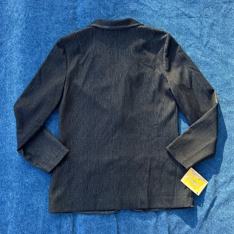 70s KoKo Knits denim blazer suitcoat jacket