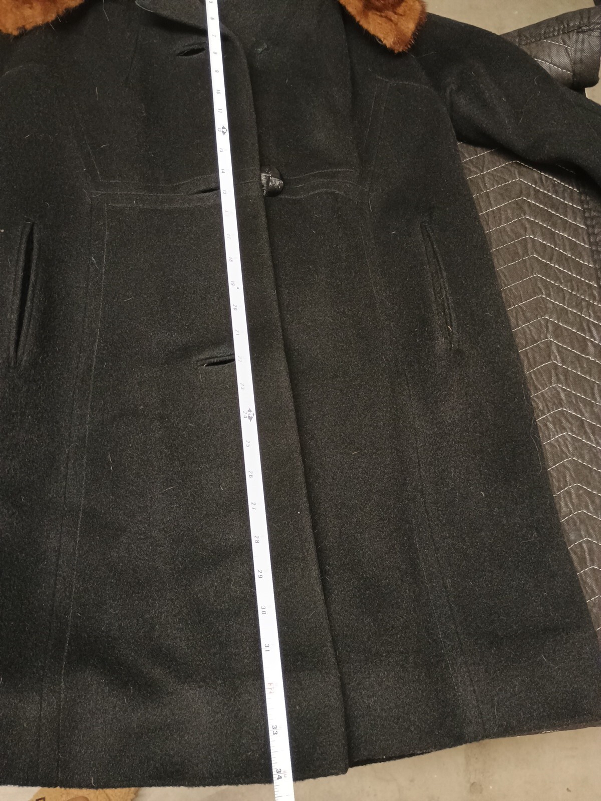 VINTAGE WOOL/FUR COAT
