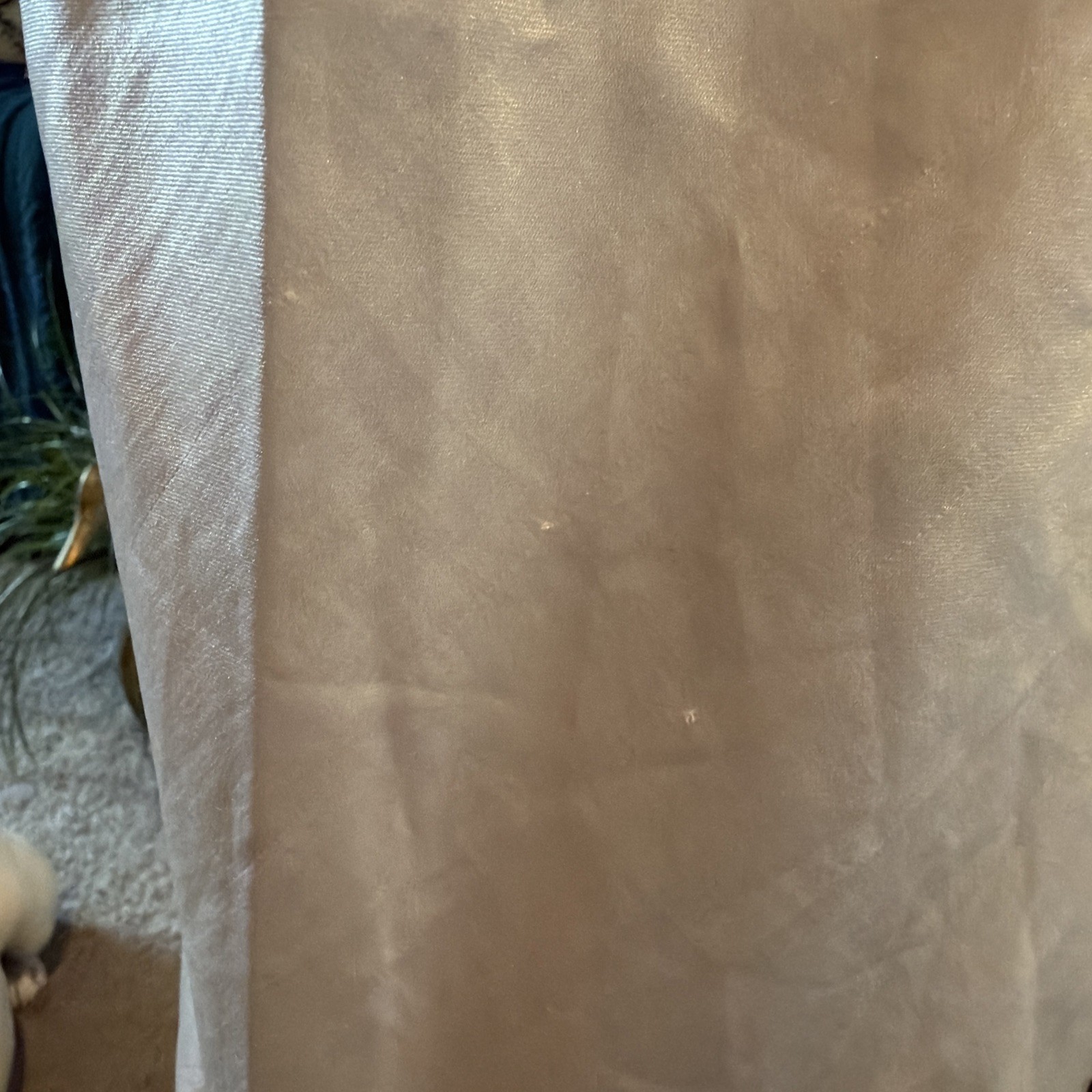 Vintage Christian Dior Intimates beige Satin Half Slip with White Lace Trim