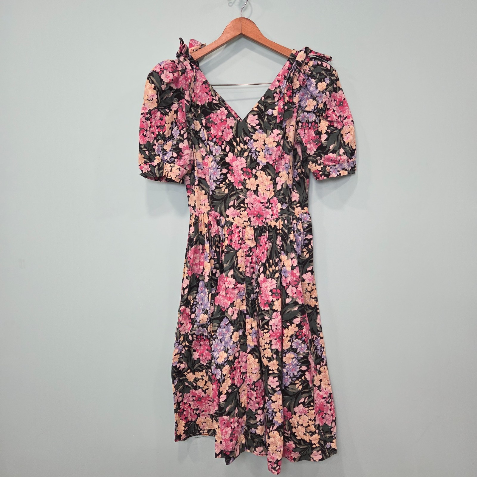 90’s Vintage Country Romance Dress Floral Sz S 5/6 Cottagecore Garden Tea Party