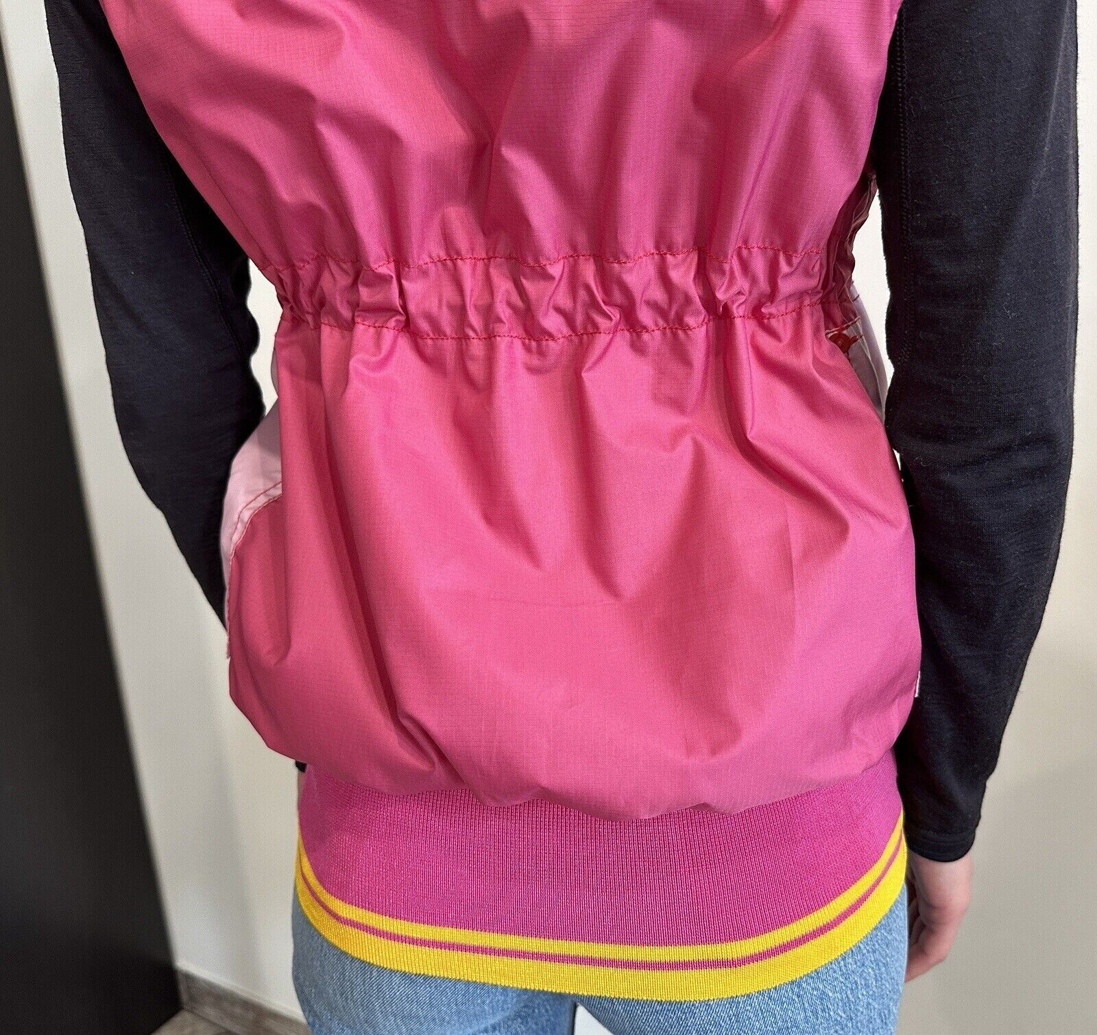 DDP Vintage Christian Dior Boutique Y2K Parachute Women Zip Vest Archive sz US8