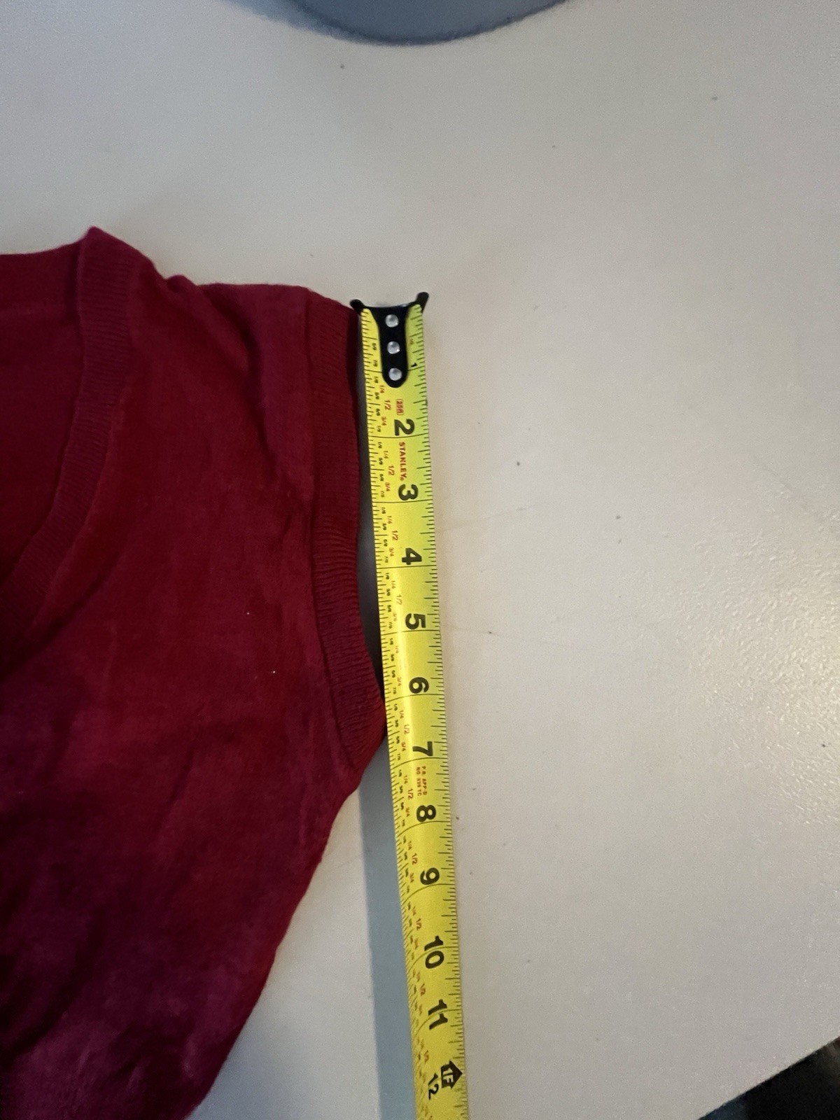 (4) 1950S Red Wool Petite Sweaters Merriwether 2 Sleeveless 2 Off White Sleeves