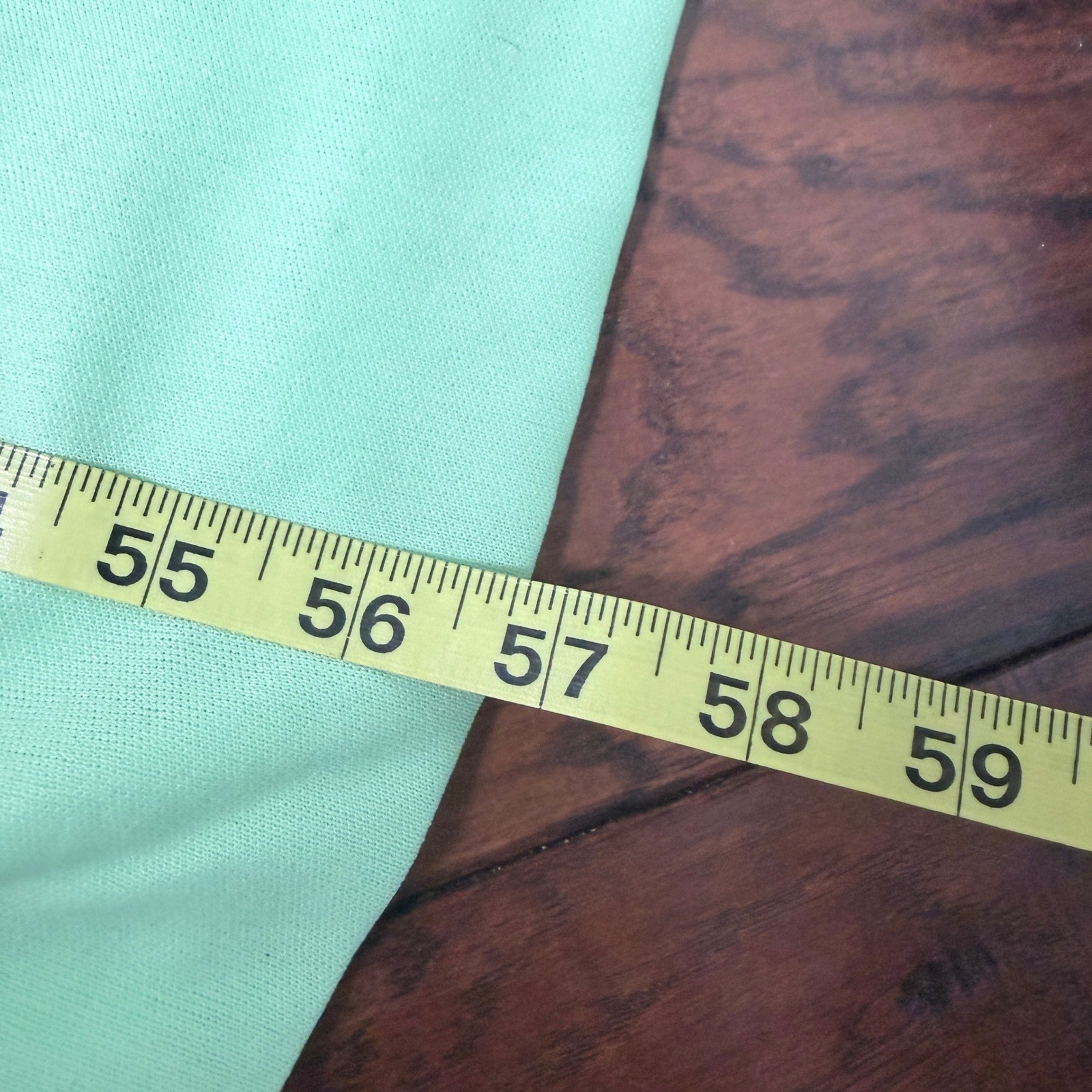 VTG Sears Mint Green Empire Waist Maxi Dress 1970’s Prairie Boho Cotagecore