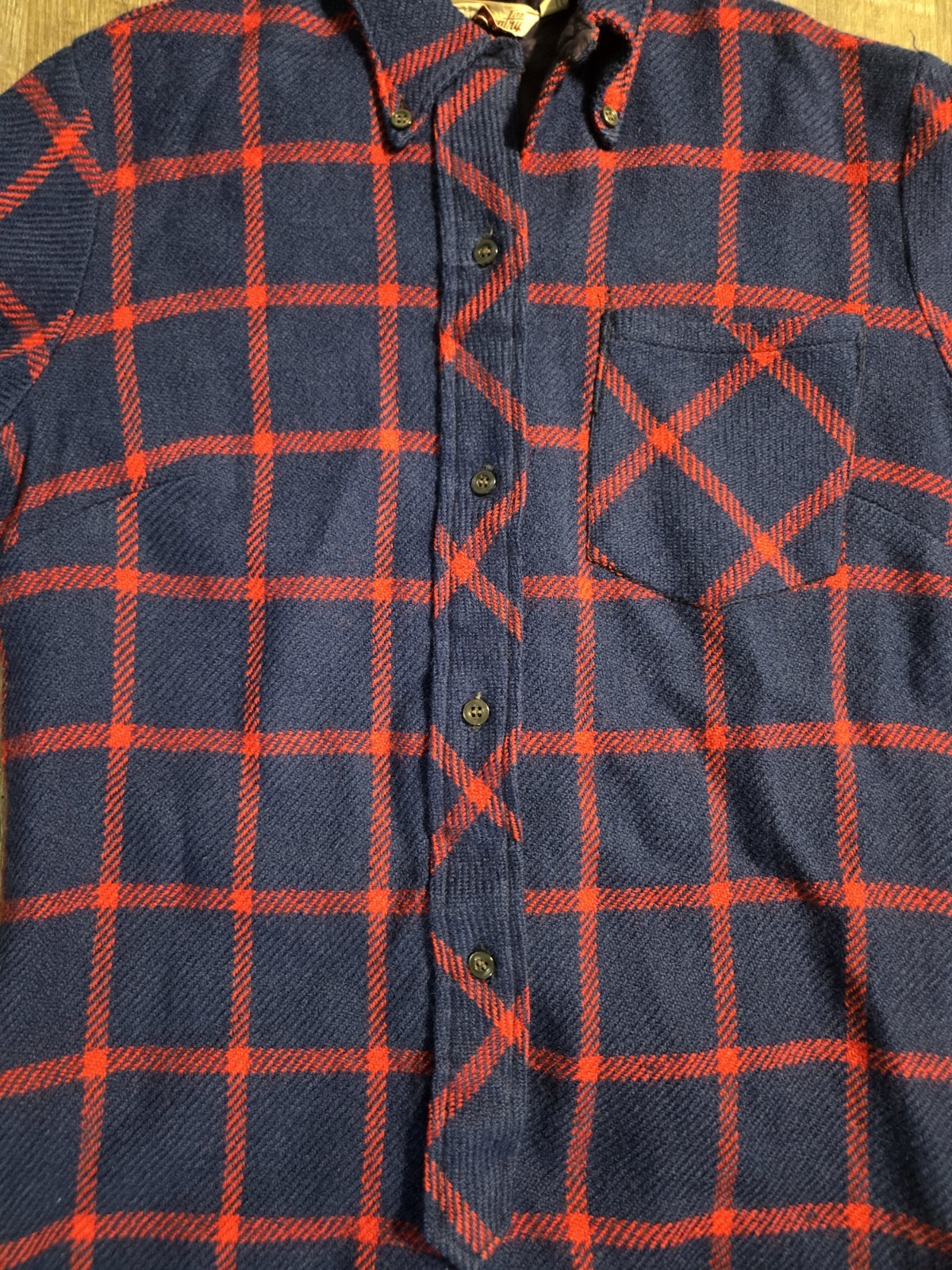 Vintage 1970s Langtry Women’s Plaid Shirt Dress Size 11/12 Long Sleeve Button Up