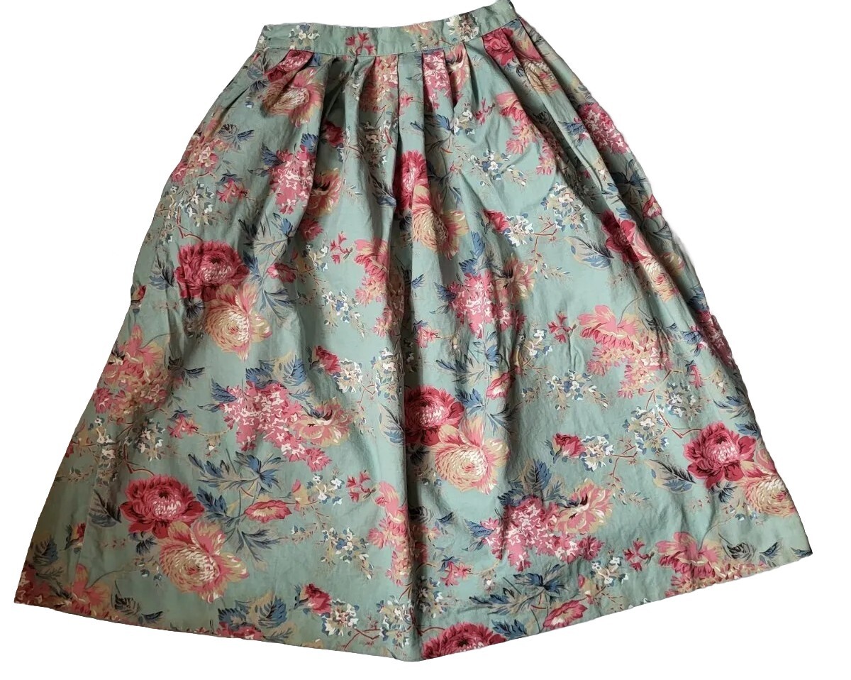 Vintage Cambridge Dry Goods Women’s Sz 4 Multicolor Pink Floral Side Button Maxi