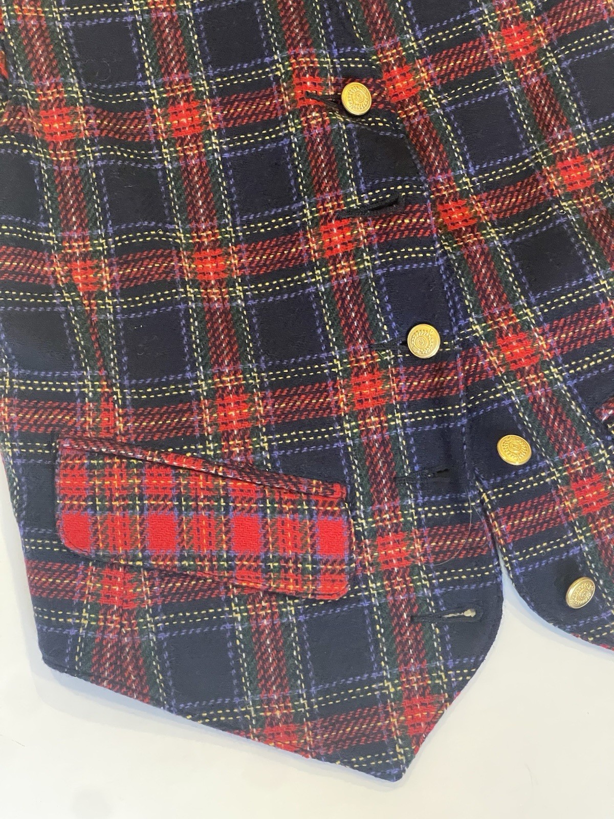 Vintage 1980’s LizSport Plaid Vest and Shorts | Wool blend | Womens Size 2