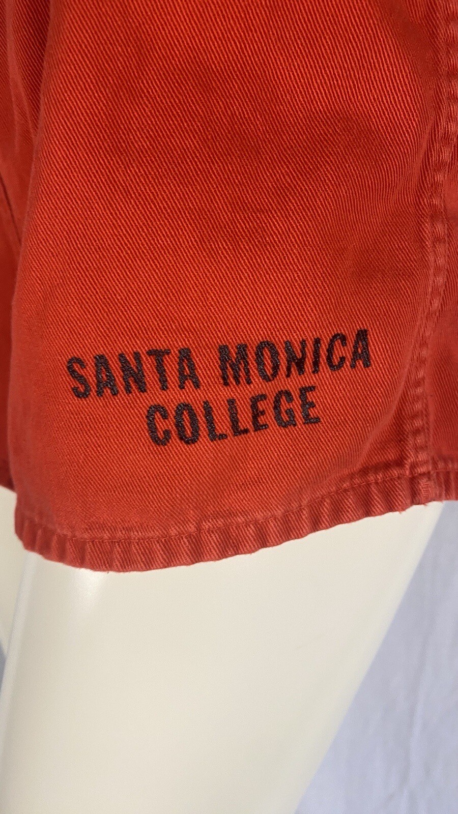 Vintage 60s Collegiate Pacific Orange Santa Monica College Shorts, Womens Medium