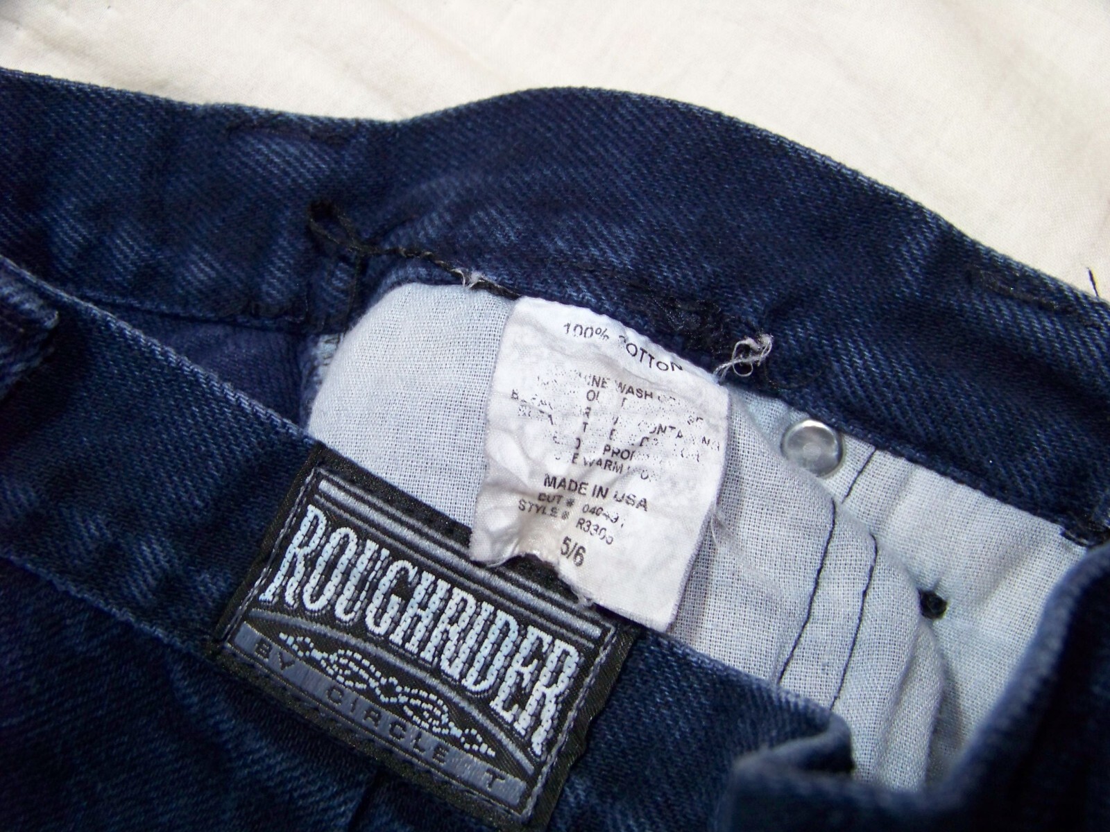 Vintage Rough Rider Denim Skirt – Size 5/6 – 26″ Waist