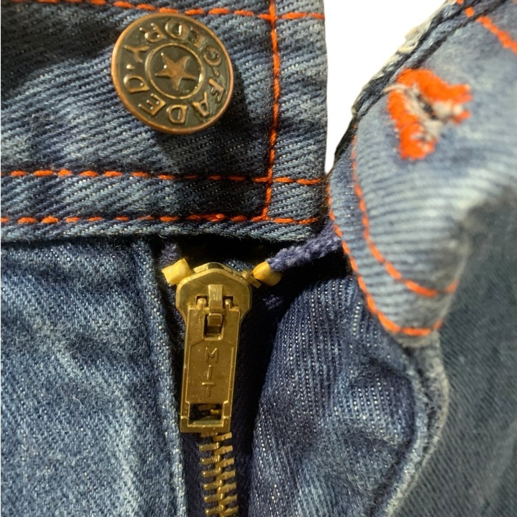 Vintage 70’s Faded Glory by Appendagez bell bottom 100% cotton jeans size jr 13