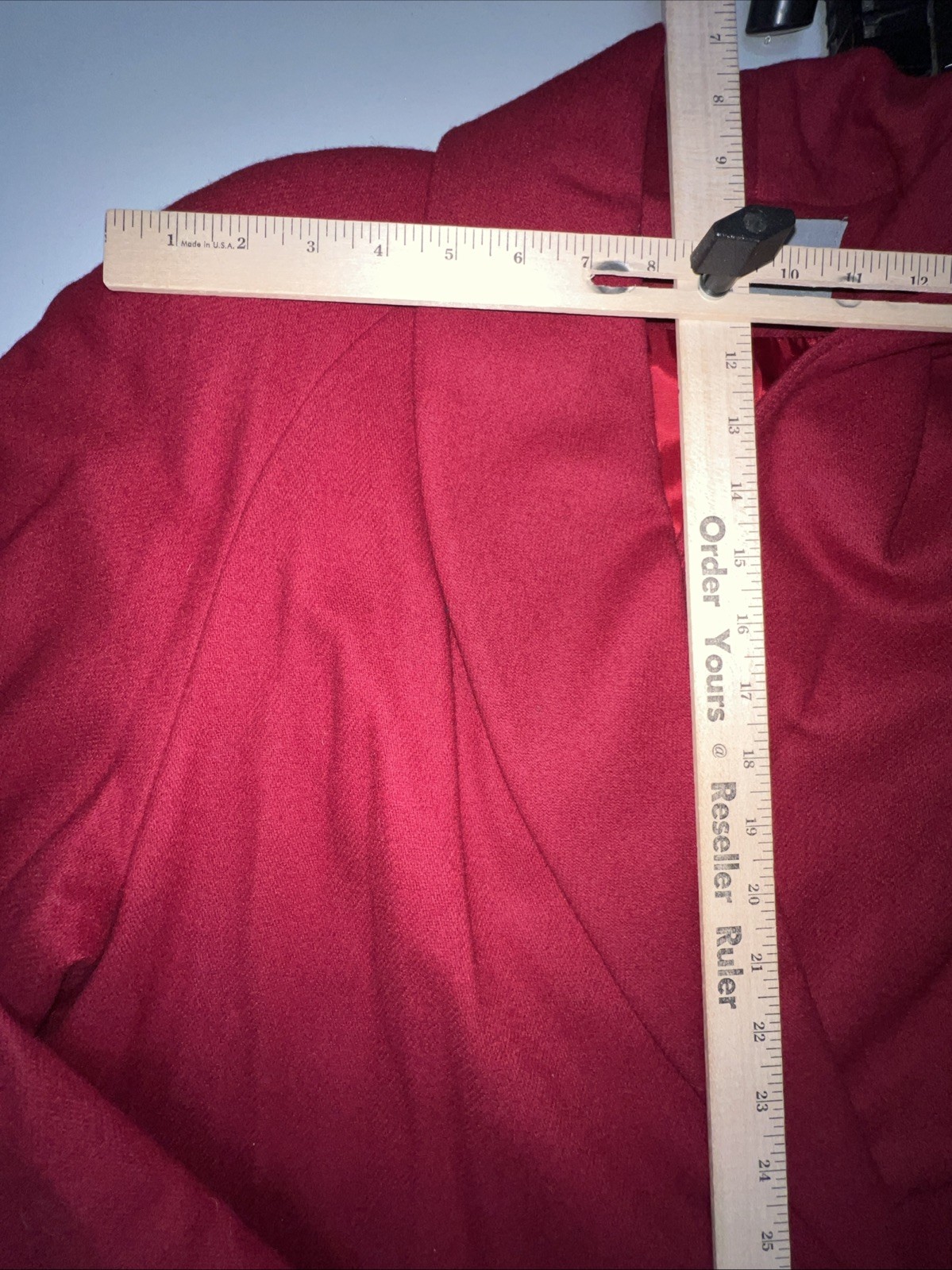 Vintage Bromley collection overcoat women’s 10 wool red Double breasted lined