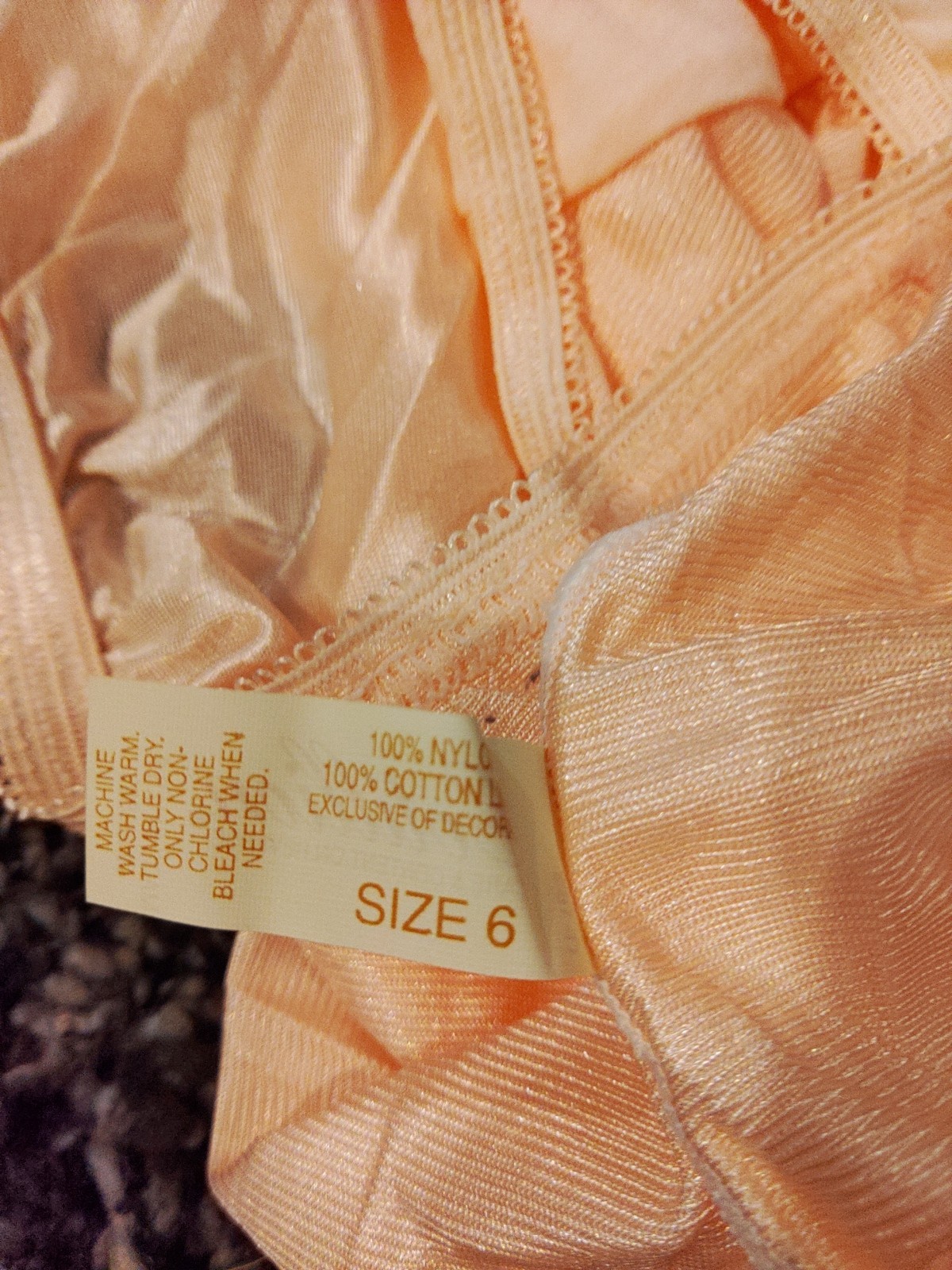 Vintage with Tags COTILLION 100% Nylon Silky SoftBrief Panties Size 6 Pink